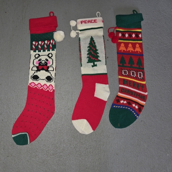Festive Christmas Stockings Set - Picture 1 of 5